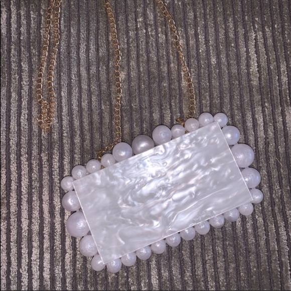 Eos Pearly Acrylic Clutch Bag - Picture 5 of 13